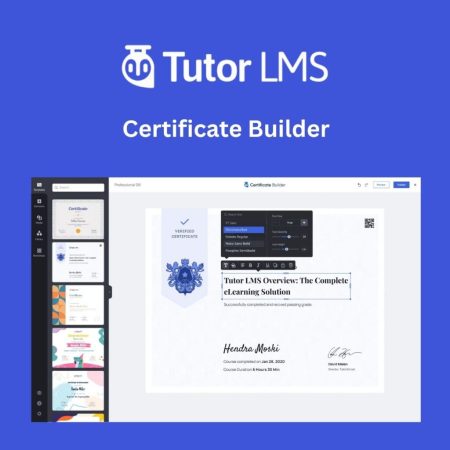 Tutor LMS Pro – Certificate Builder