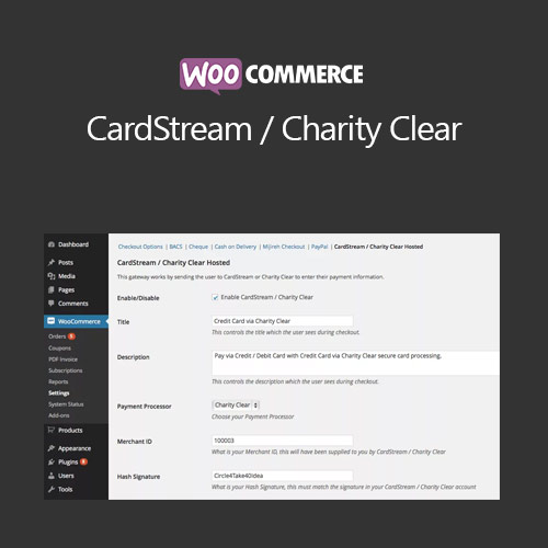 WooCommerce-CardStream-Charity-Clear