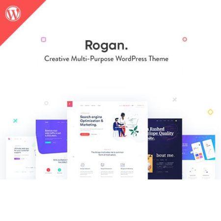 Rogan – Creative Multipurpose WordPress Theme for Agency, Saas, Portfolio